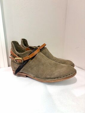A.S.98 Brody Ankle Wrap Suede Ankle Boots Booties